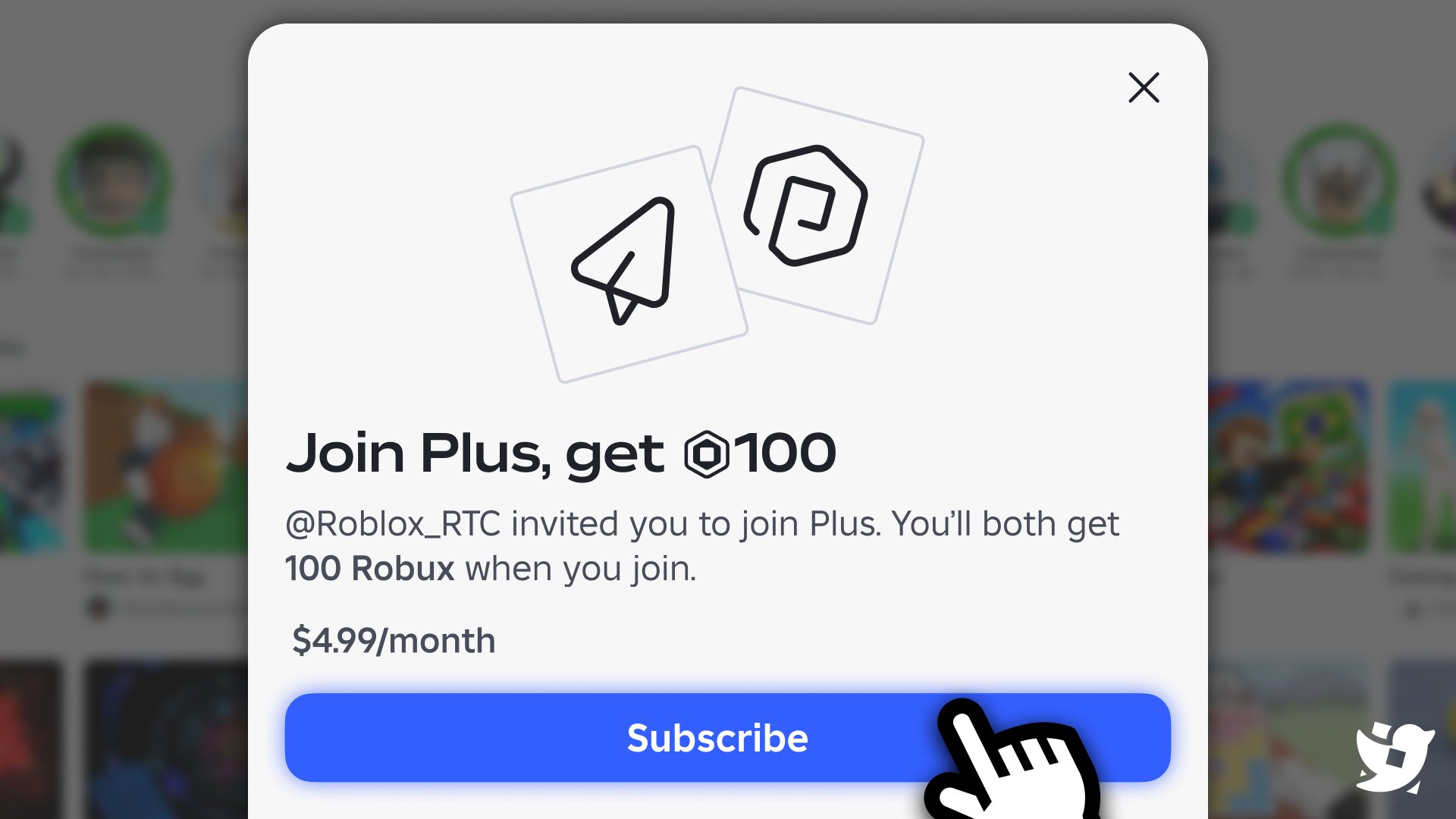 سیستم دعوت جدید Roblox Plus؛ دریافت ۱۰۰ روباکس با دعوت دوستان!